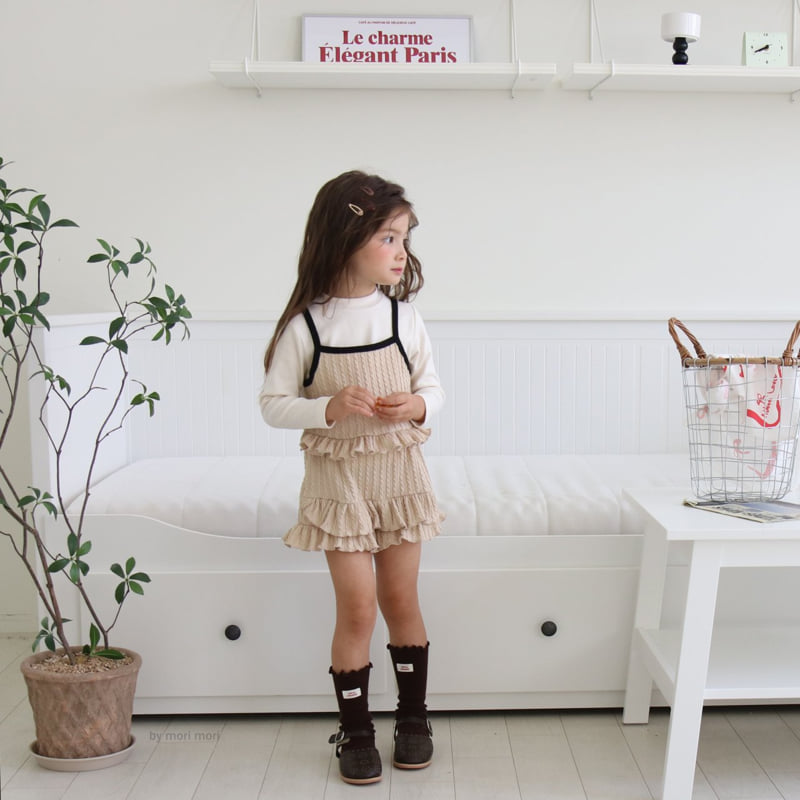 Mori Mori - Korean Children Fashion - #kidsshorts - Daisy Layered Tee - 8