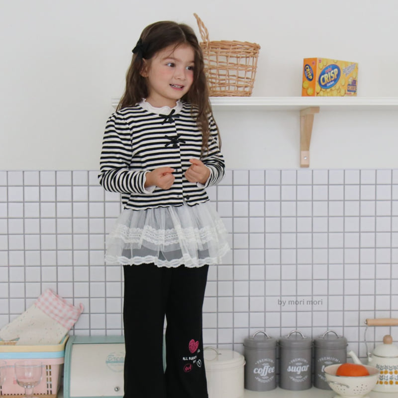 Mori Mori - Korean Children Fashion - #kidsstore - Striped Cardigan - 3