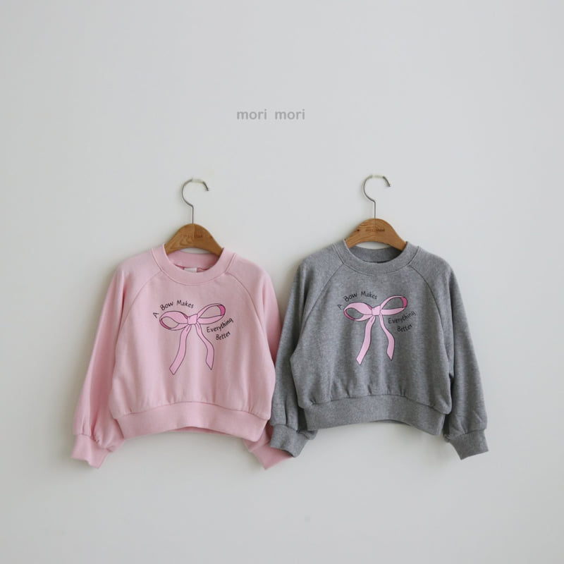 Mori Mori - Korean Children Fashion - #kidzfashiontrend - Ribbon Sweatshirt