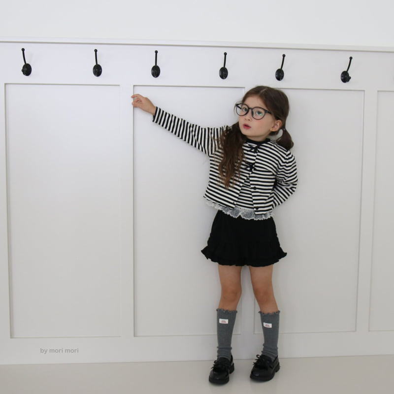 Mori Mori - Korean Children Fashion - #kidzfashiontrend - Stripe Heart Tee - 6