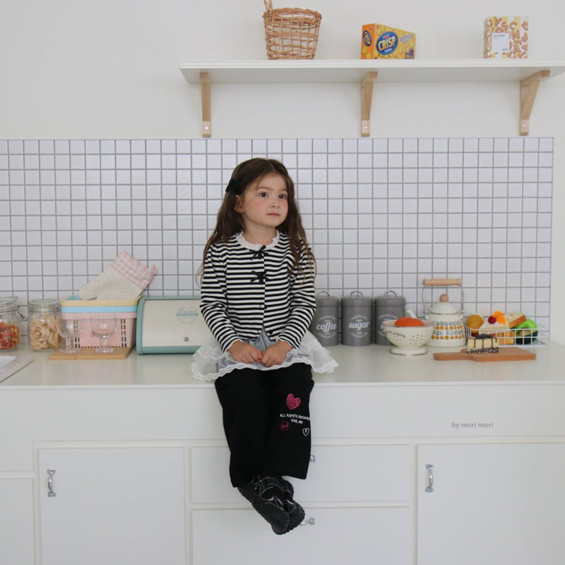 Mori Mori - Korean Children Fashion - #kidsstore - Striped Cardigan - 4