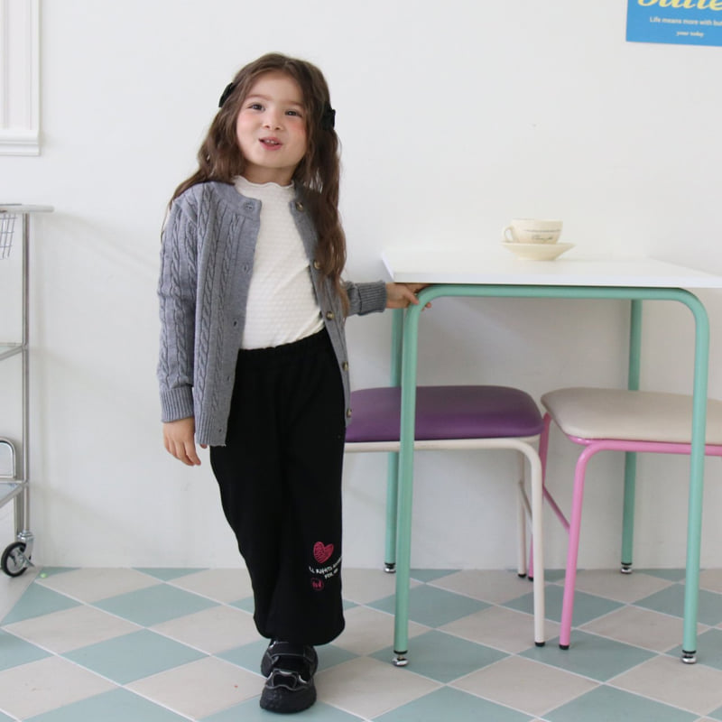 Mori Mori - Korean Children Fashion - #kidzfashiontrend - Cable Ribbon Cardigan - 3