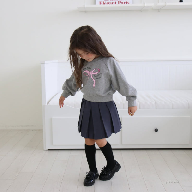 Mori Mori - Korean Children Fashion - #littlefashionista - Ribbon Sweatshirt - 3