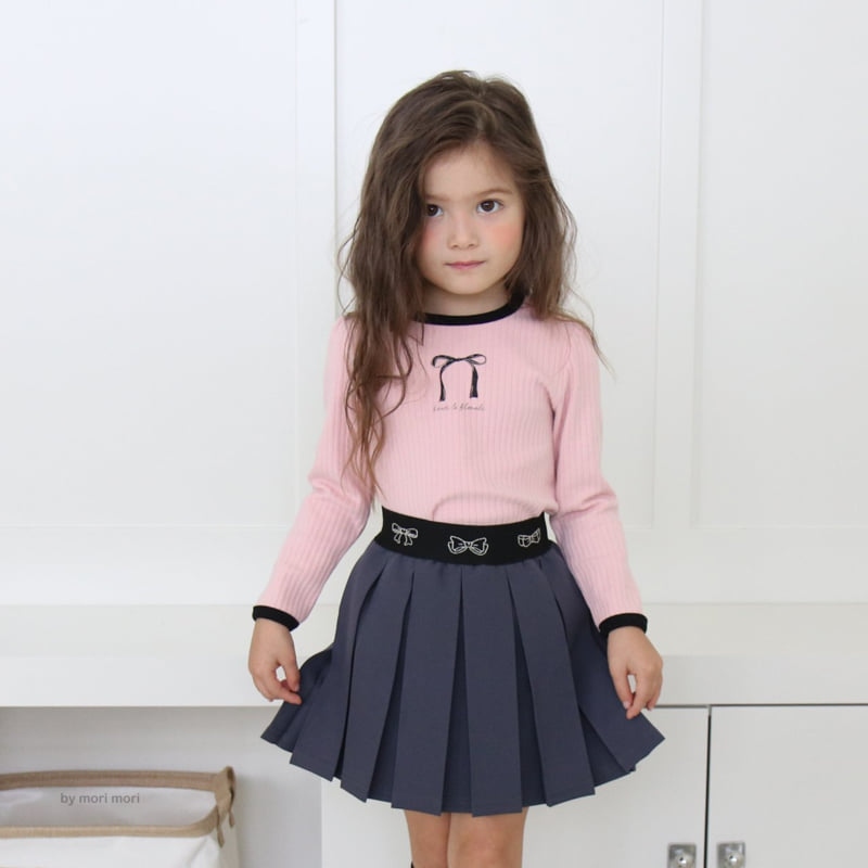 Mori Mori - Korean Children Fashion - #magicofchildhood - Ribbon Pleated Skirt - 6