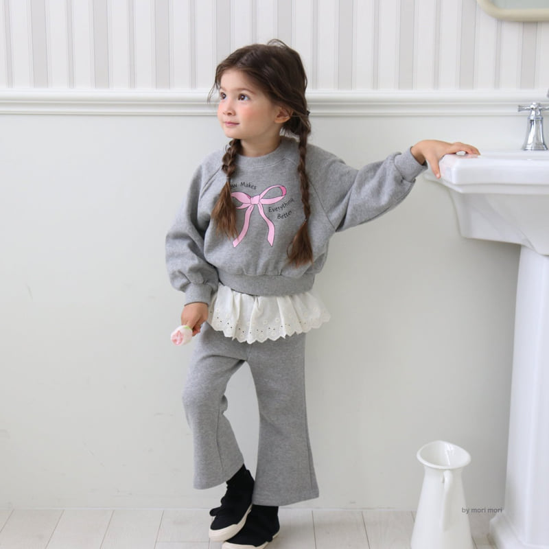 Mori Mori - Korean Children Fashion - #magicofchildhood - Lace Bootcut Pants - 5