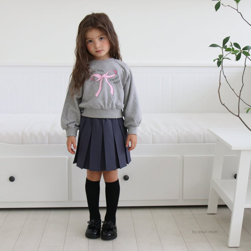Mori Mori - Korean Children Fashion - #littlefashionista - Ribbon Sweatshirt - 4
