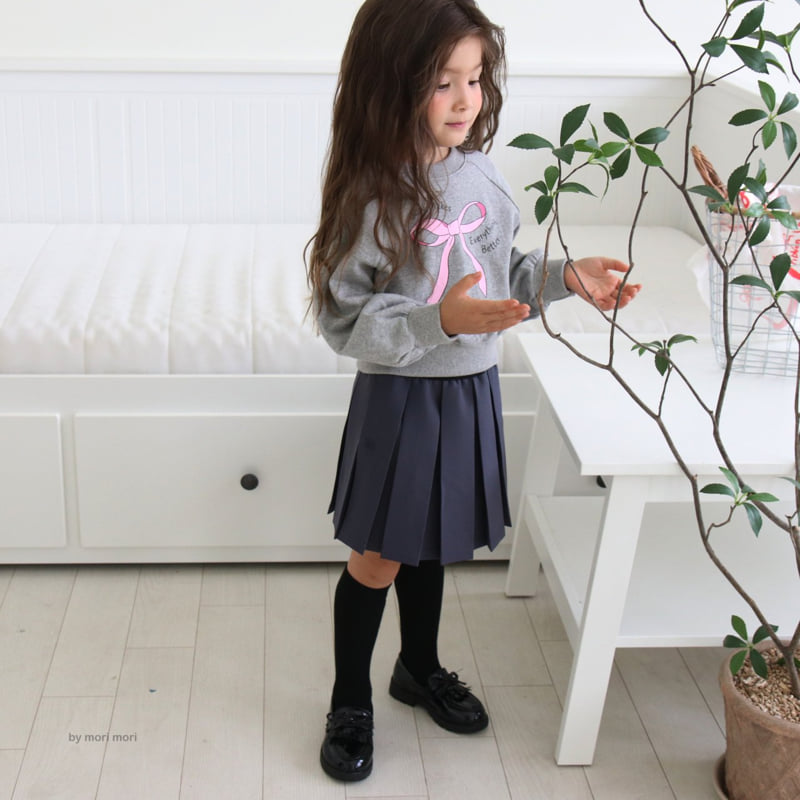 Mori Mori - Korean Children Fashion - #minifashionista - Ribbon Sweatshirt - 5