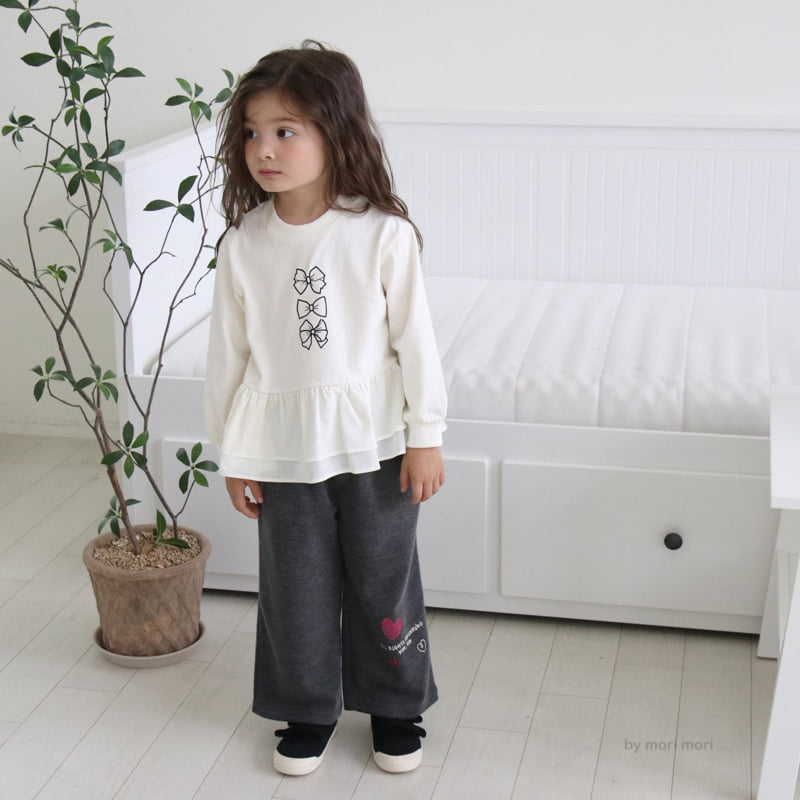 Mori Mori - Korean Children Fashion - #minifashionista - Ribbon Layered Tee - 9