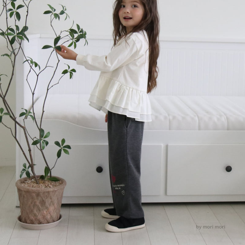 Mori Mori - Korean Children Fashion - #prettylittlegirls - Heart Wide Pants - 11