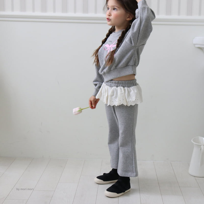 Mori Mori - Korean Children Fashion - #prettylittlegirls - Lace Bootcut Pants - 7