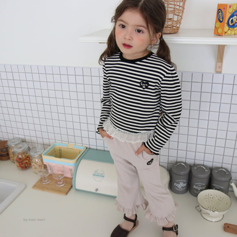Mori Mori - Korean Children Fashion - #prettylittlegirls - Stripe Heart Tee - 11