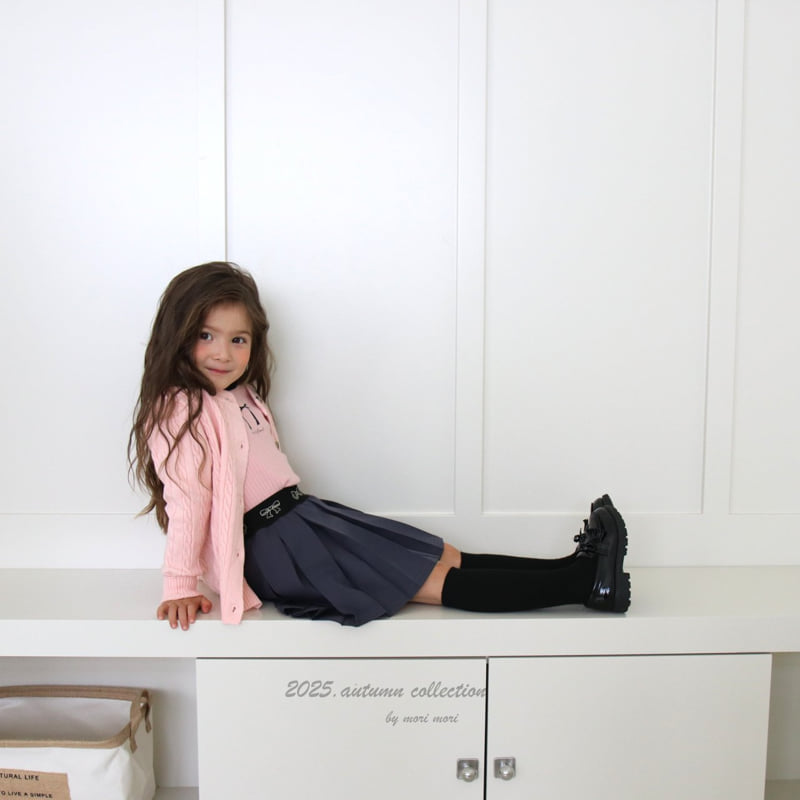 Mori Mori - Korean Children Fashion - #stylishchildhood - Cable Ribbon Cardigan - 11