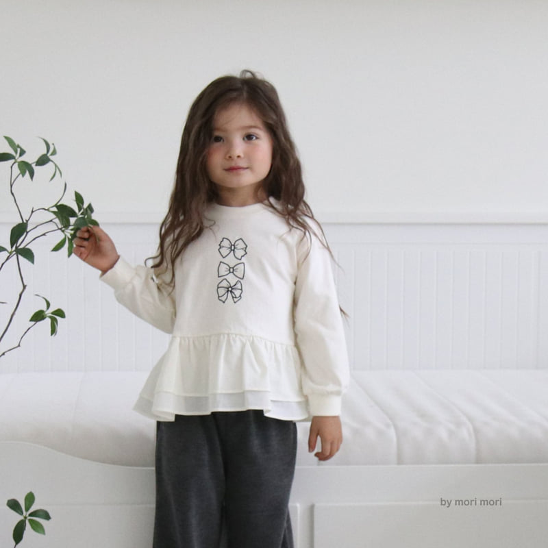 Mori Mori - Korean Children Fashion - #todddlerfashion - Ribbon Layered Tee - 11