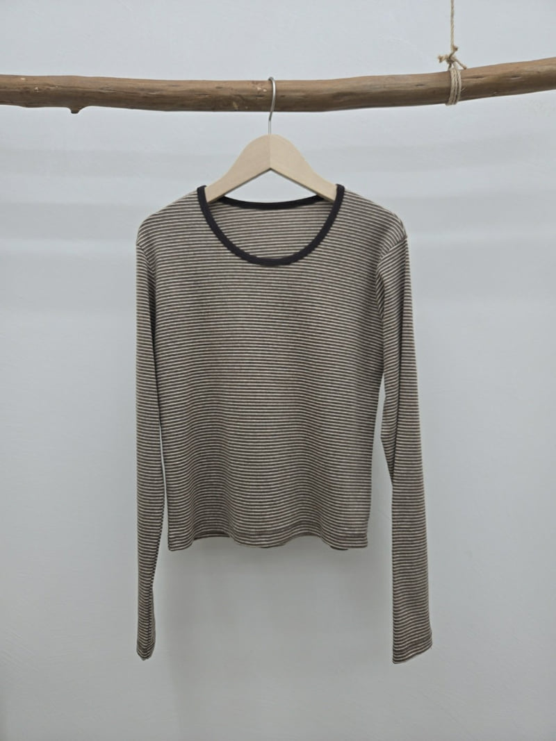 Most - Korean Women Fashion - #restrostyle - Rodi Striped Tee - 2