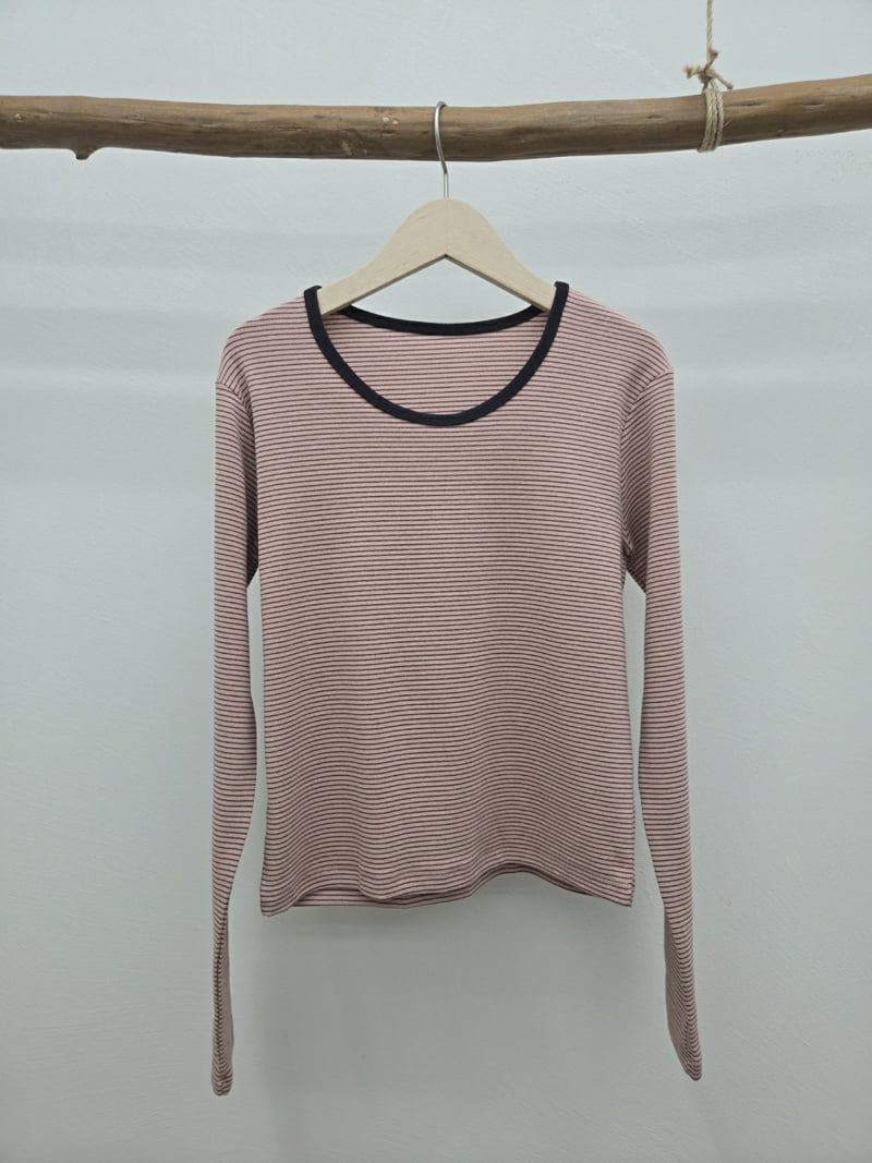 Most - Korean Women Fashion - #romanticstyle - Rodi Striped Tee - 3