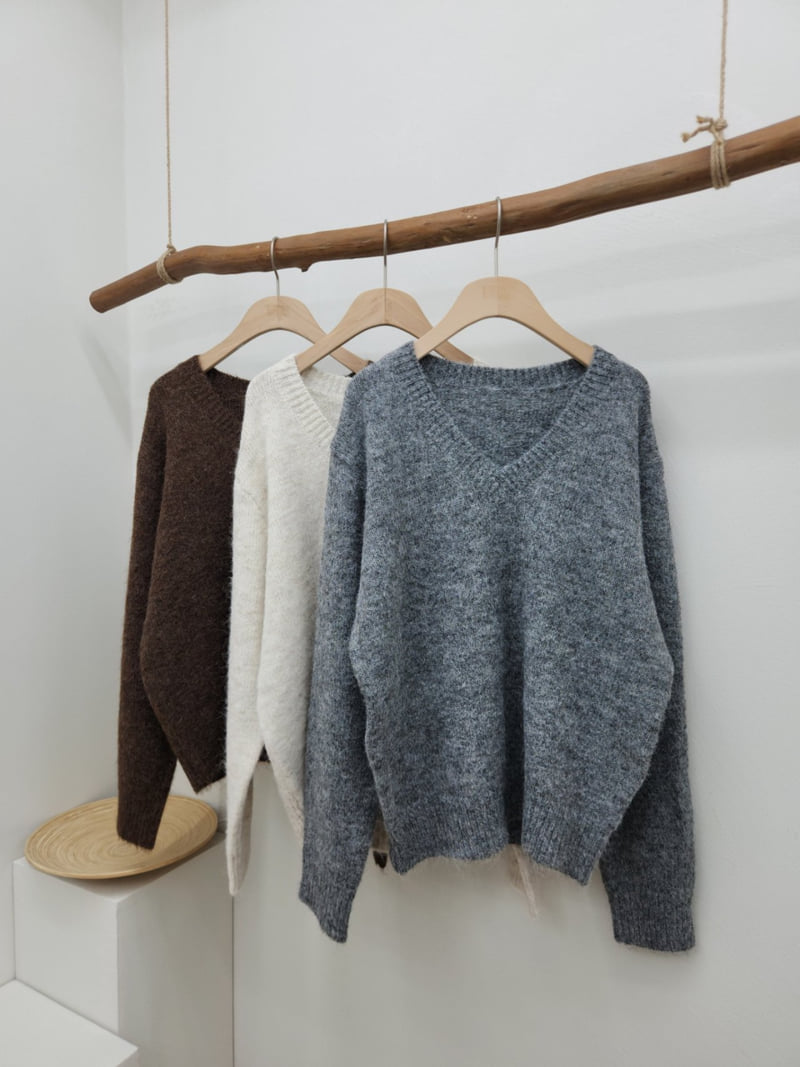 Most - Korean Women Fashion - #shopsmall - Romy V-neck Knit