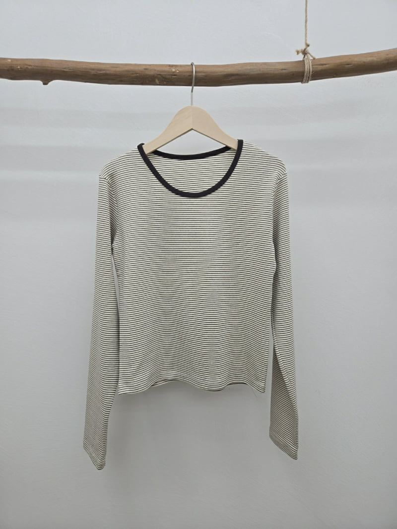 Most - Korean Women Fashion - #romanticstyle - Rodi Striped Tee - 4