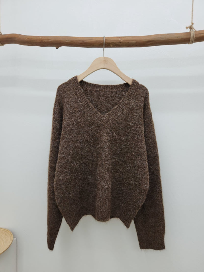 Most - Korean Women Fashion - #thatsdarling - Romy V-neck Knit - 2