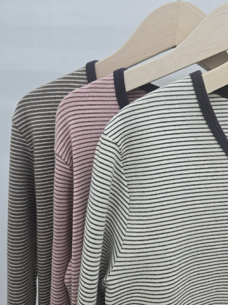 Most - Korean Women Fashion - #thatsdarling - Rodi Striped Tee - 5