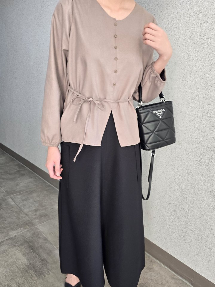 Mu - Korean Women Fashion - #momslook - Sand Blouse - 3