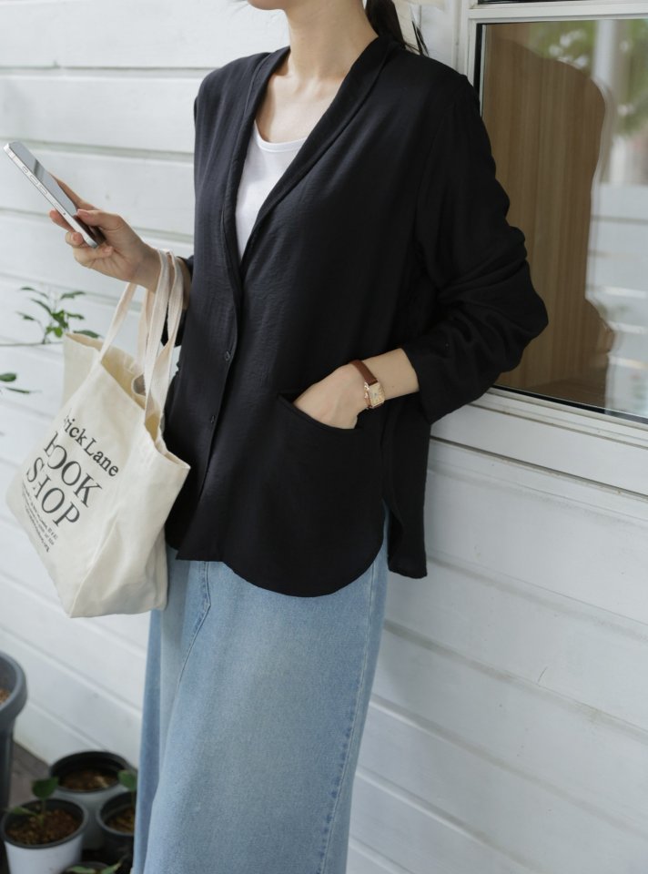 Mu - Korean Women Fashion - #womensfashion - Rio Shawl Cardigan Jacket - 4