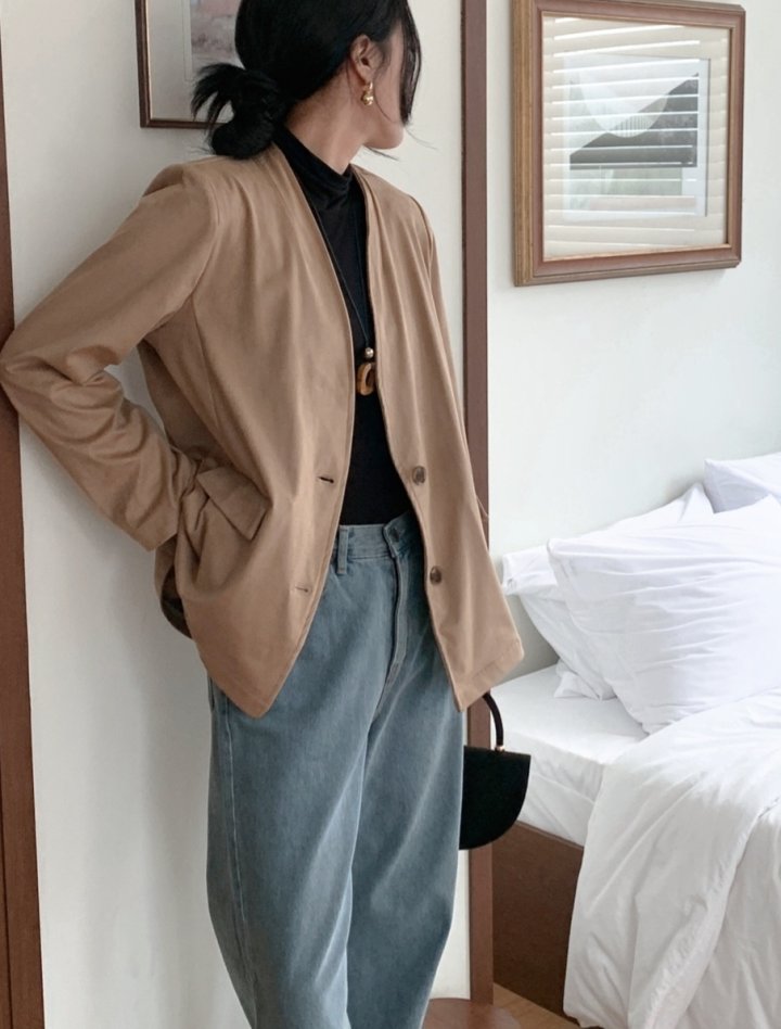 Mu - Korean Women Fashion - #momslook - Brownie Jacket - 5