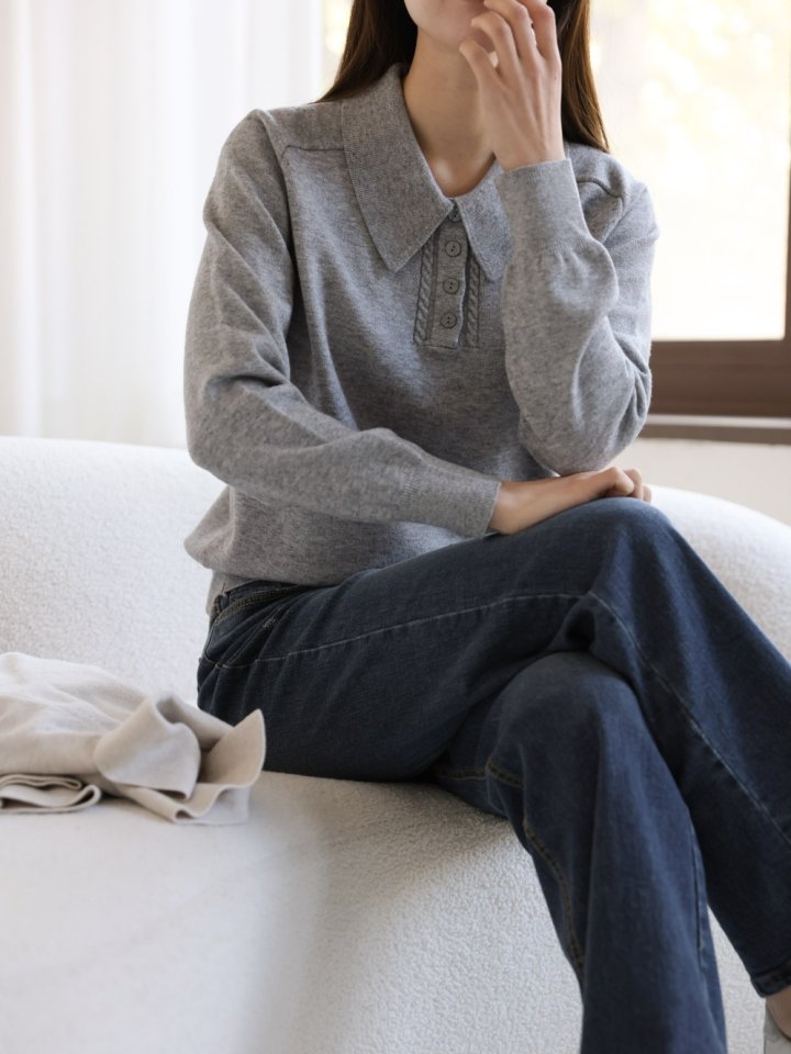 Mu - Korean Women Fashion - #vintageinspired - Eco Knit - 11
