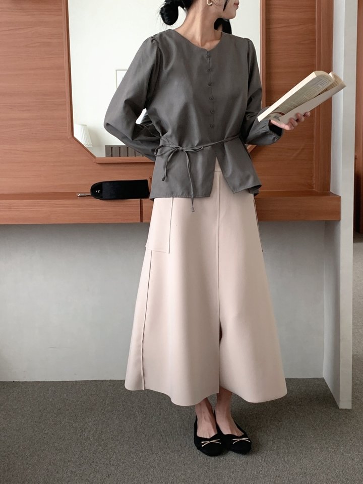 Mu - Korean Women Fashion - #womensfashion - Sand Blouse - 10