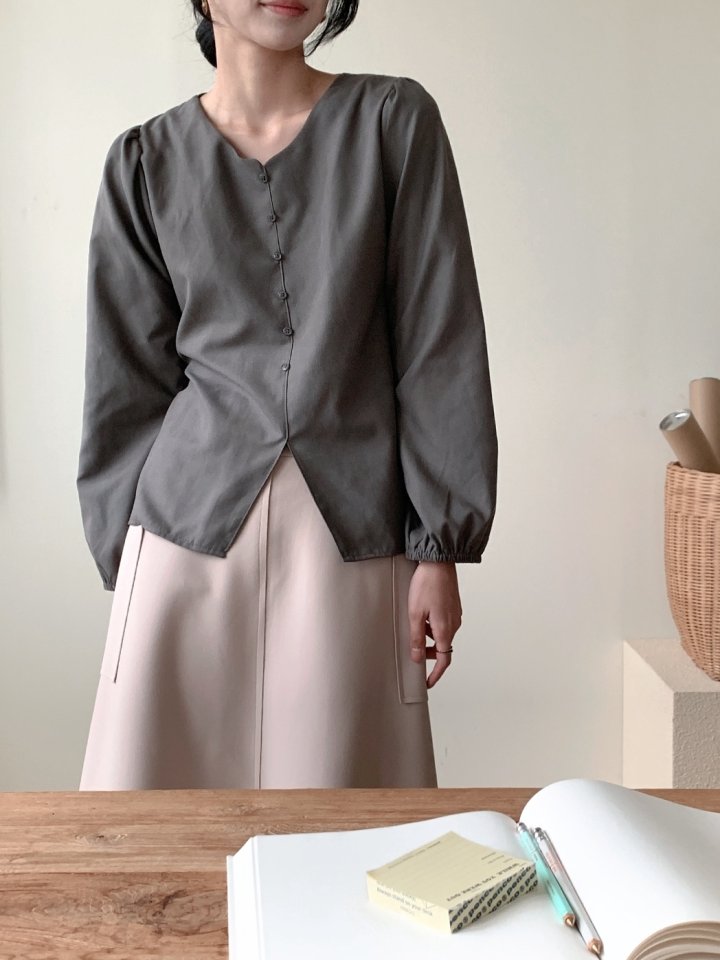 Mu - Korean Women Fashion - #womensfashion - Sand Blouse - 12