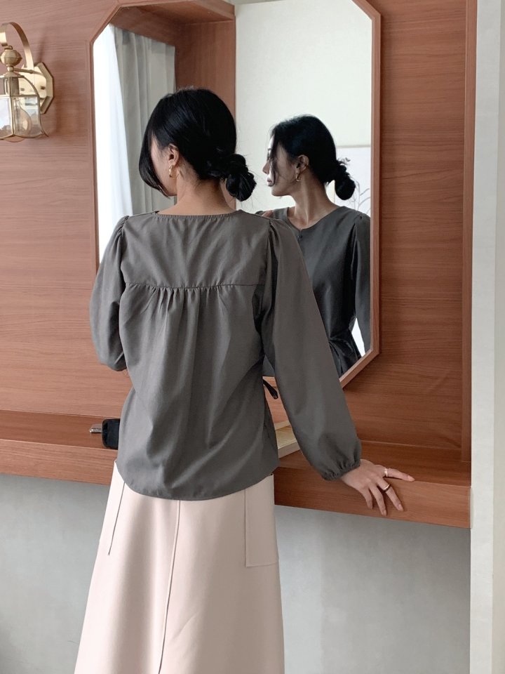 Mu - Korean Women Fashion - #womensfashion - Sand Blouse - 2