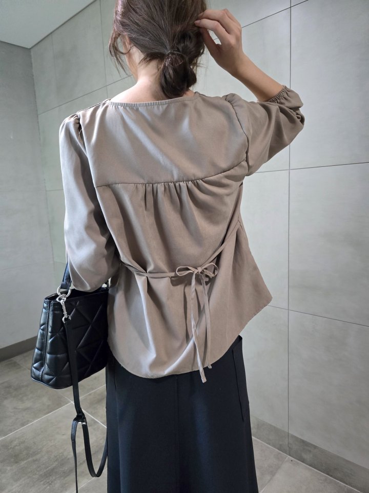 Mu - Korean Women Fashion - #womensfashion - Sand Blouse - 6