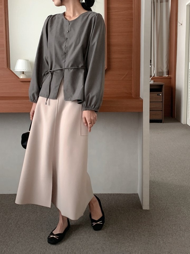 Mu - Korean Women Fashion - #womensfashion - Sand Blouse - 8