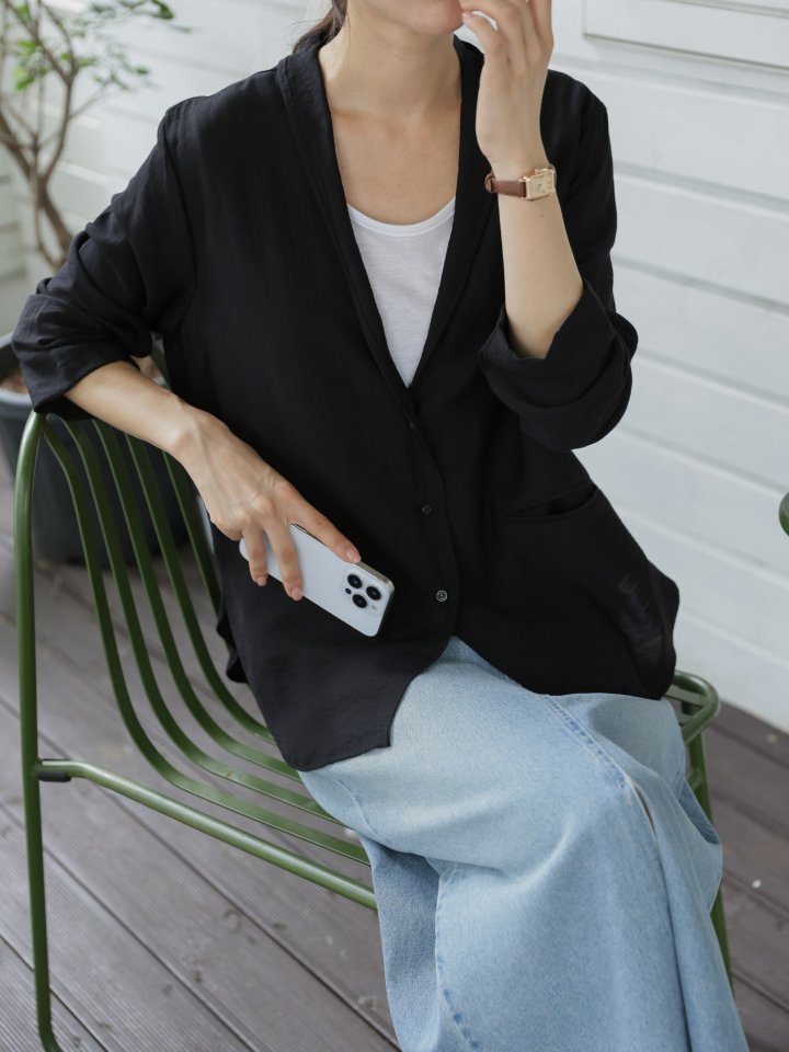 Mu - Korean Women Fashion - #womensfashion - Rio Shawl Cardigan Jacket - 7