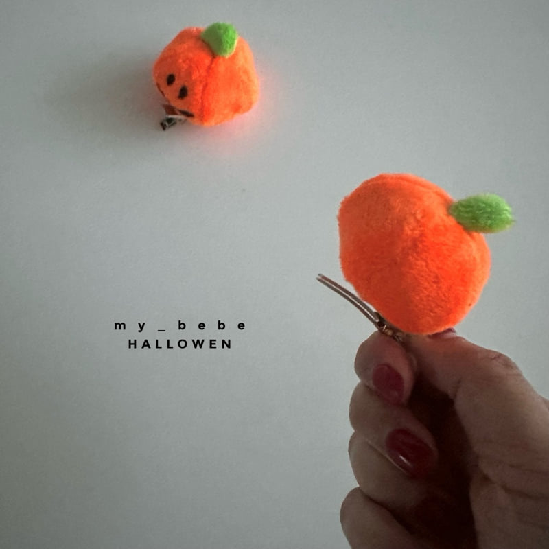 My Bebe - Korean Baby Fashion - #babyfever - Pumpkin Hairpin - 3