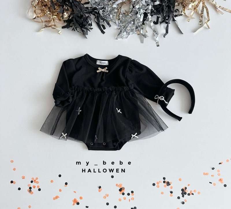 My Bebe - Korean Baby Fashion - #babyfever - Halloween Ribbon Tulle Suit