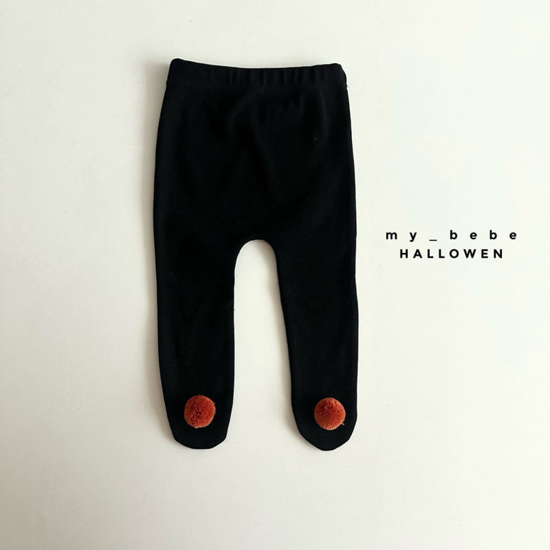 My Bebe - Korean Baby Fashion - #babygirlfashion - Halloween Pom Ribbon Socks - 5