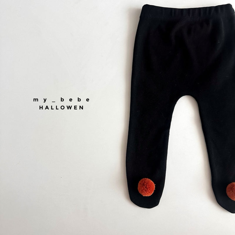 My Bebe - Korean Baby Fashion - #babylifestyle - Halloween Pom Ribbon Socks - 6