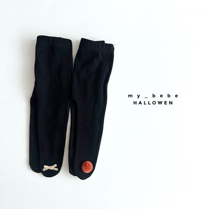 My Bebe - Korean Baby Fashion - #babyoutfit - Halloween Pom Ribbon Socks - 10