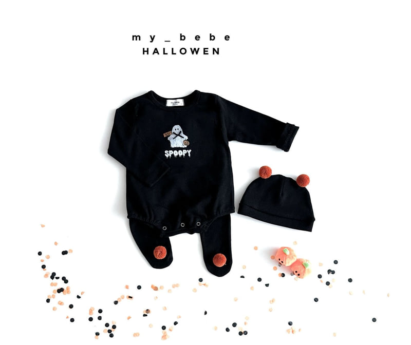 My Bebe - Korean Baby Fashion - #smilingbaby - Halloween Ghost Suit Set (with Bonnet) - 12