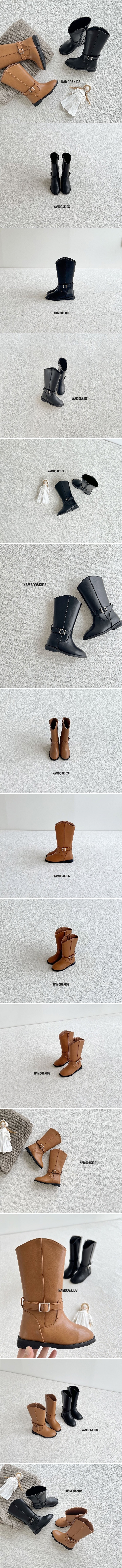 Namoo & Kids - Korean Children Fashion - #designkidswear - Rael Basic Belt Long Boots