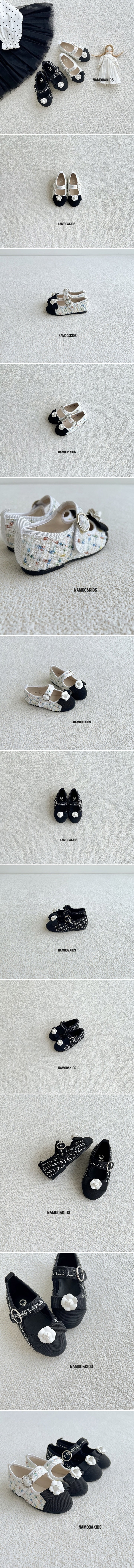 Namoo & Kids - Korean Children Fashion - #stylishchildhood - Black Rice Tweed Mary Jane