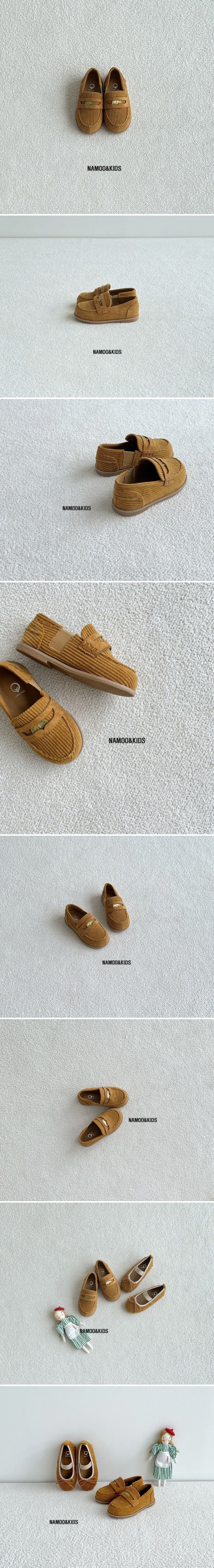 Namoo & Kids - Korean Children Fashion - #todddlerfashion - Nut Corduroy Loafers
