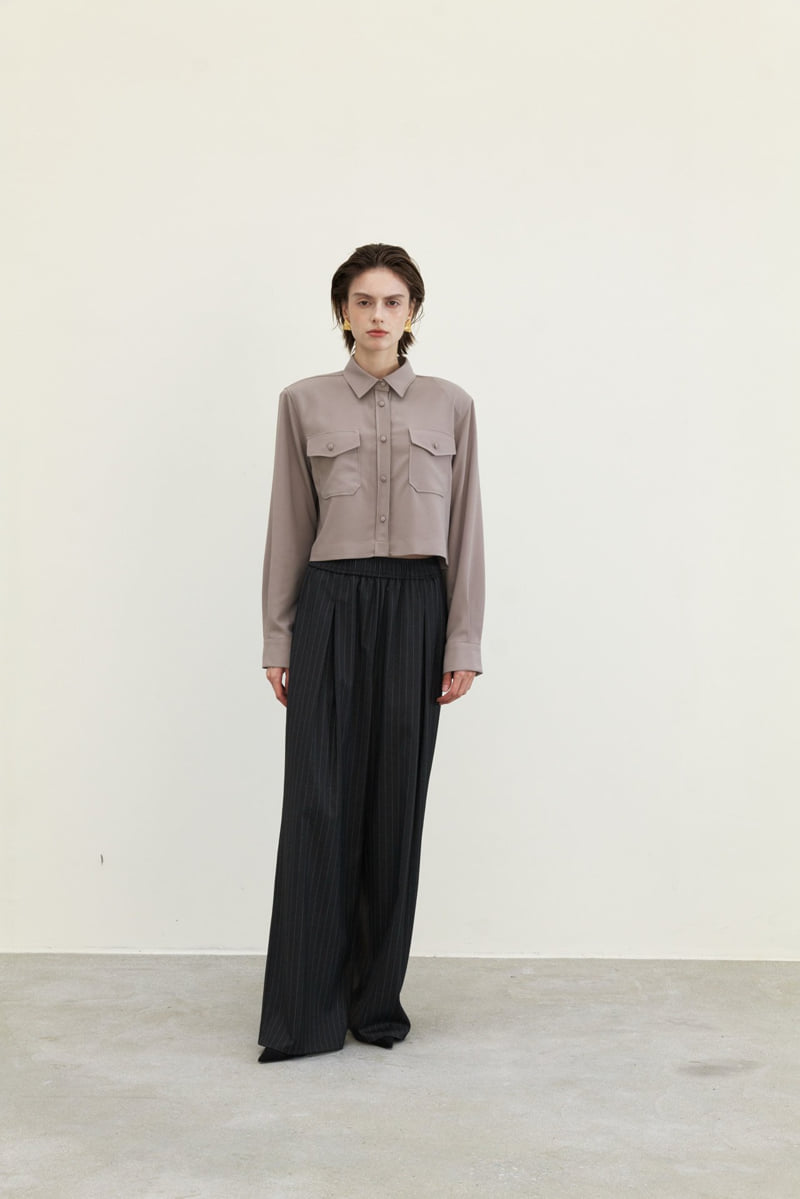 Neroli36 - Korean Women Fashion - #momslook - Pocket Pad Blouse - 10