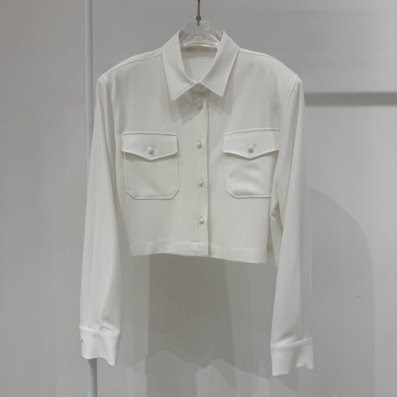 Neroli36 - Korean Women Fashion - #momslook - Pocket Pad Blouse - 2