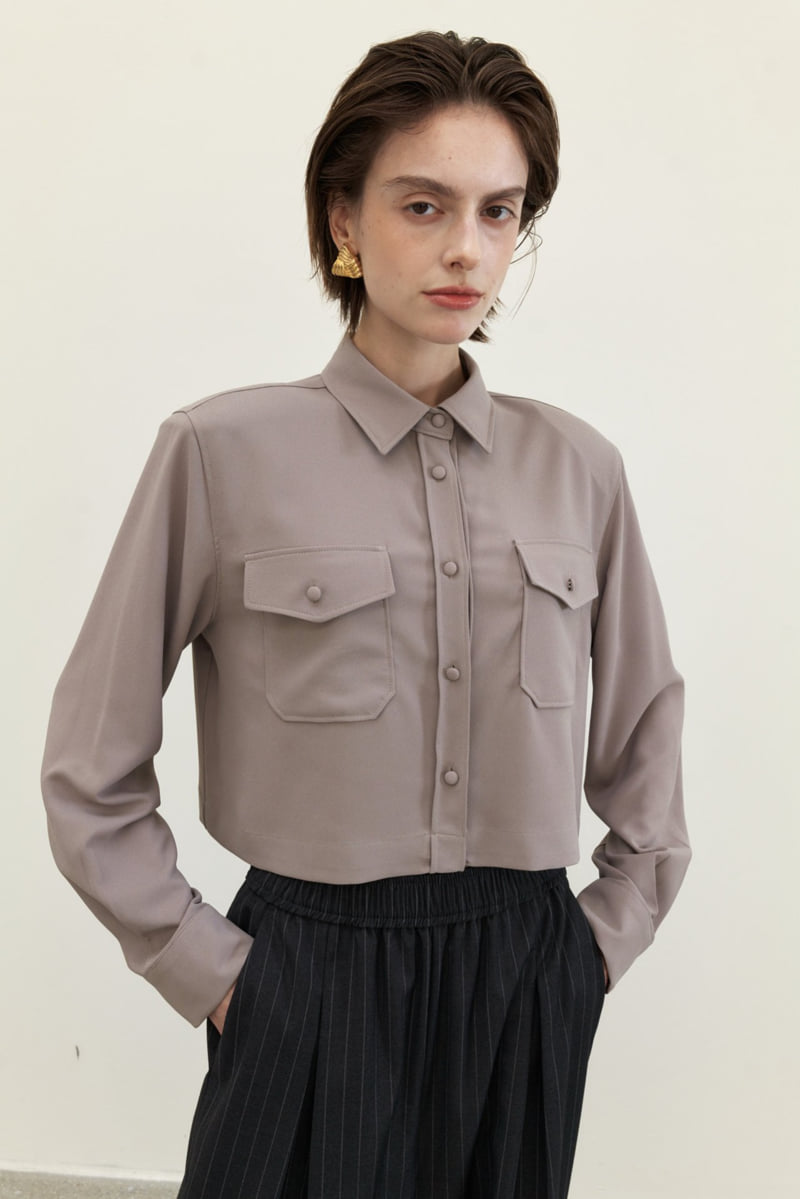 Neroli36 - Korean Women Fashion - #momslook - Pocket Pad Blouse - 6