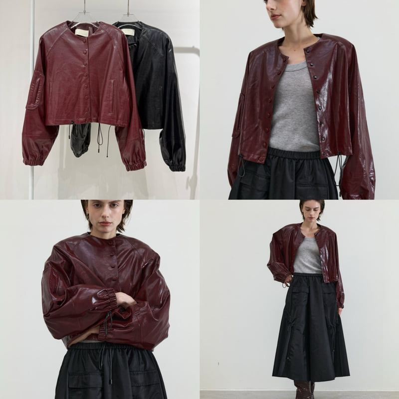 Neroli36 - Korean Women Fashion - #womensfashion - M Crop Jacket - 4