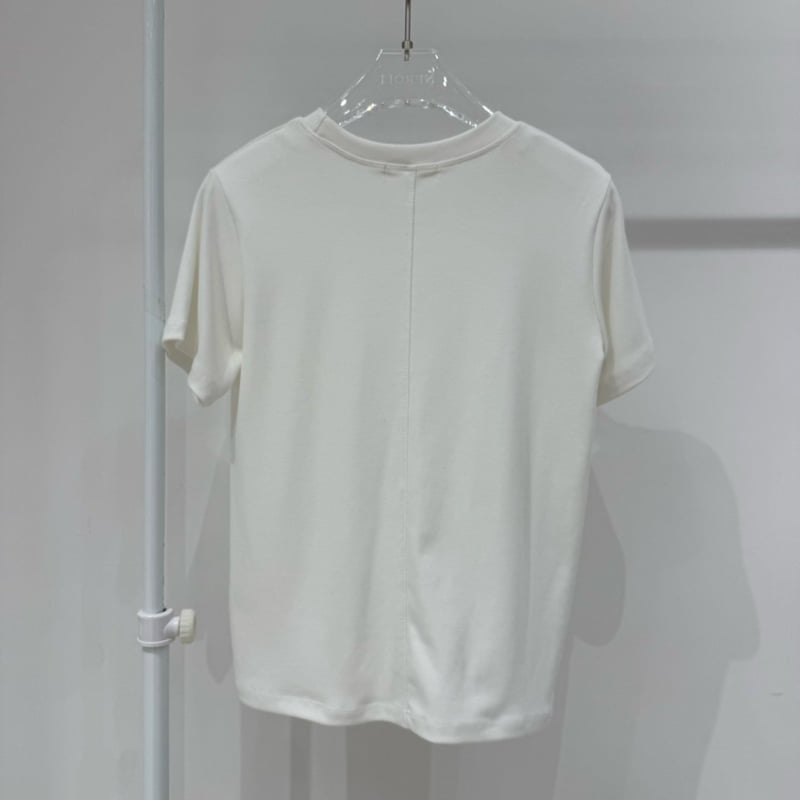 Neroli36 - Korean Women Fashion - #momslook - Enough Tee - 3