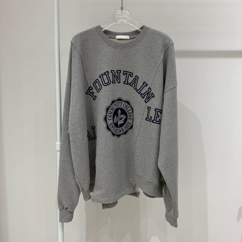 Neroli36 - Korean Women Fashion - #momslook - H Fountain Sweatshirt - 2