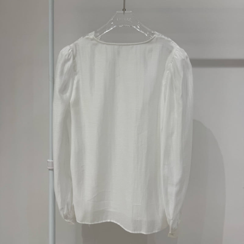 Neroli36 - Korean Women Fashion - #momslook - Silky Lace Blouse - 3