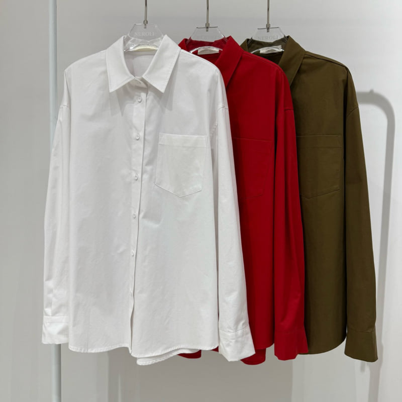 Neroli36 - Korean Women Fashion - #momslook - Heavy Cotton Shirt